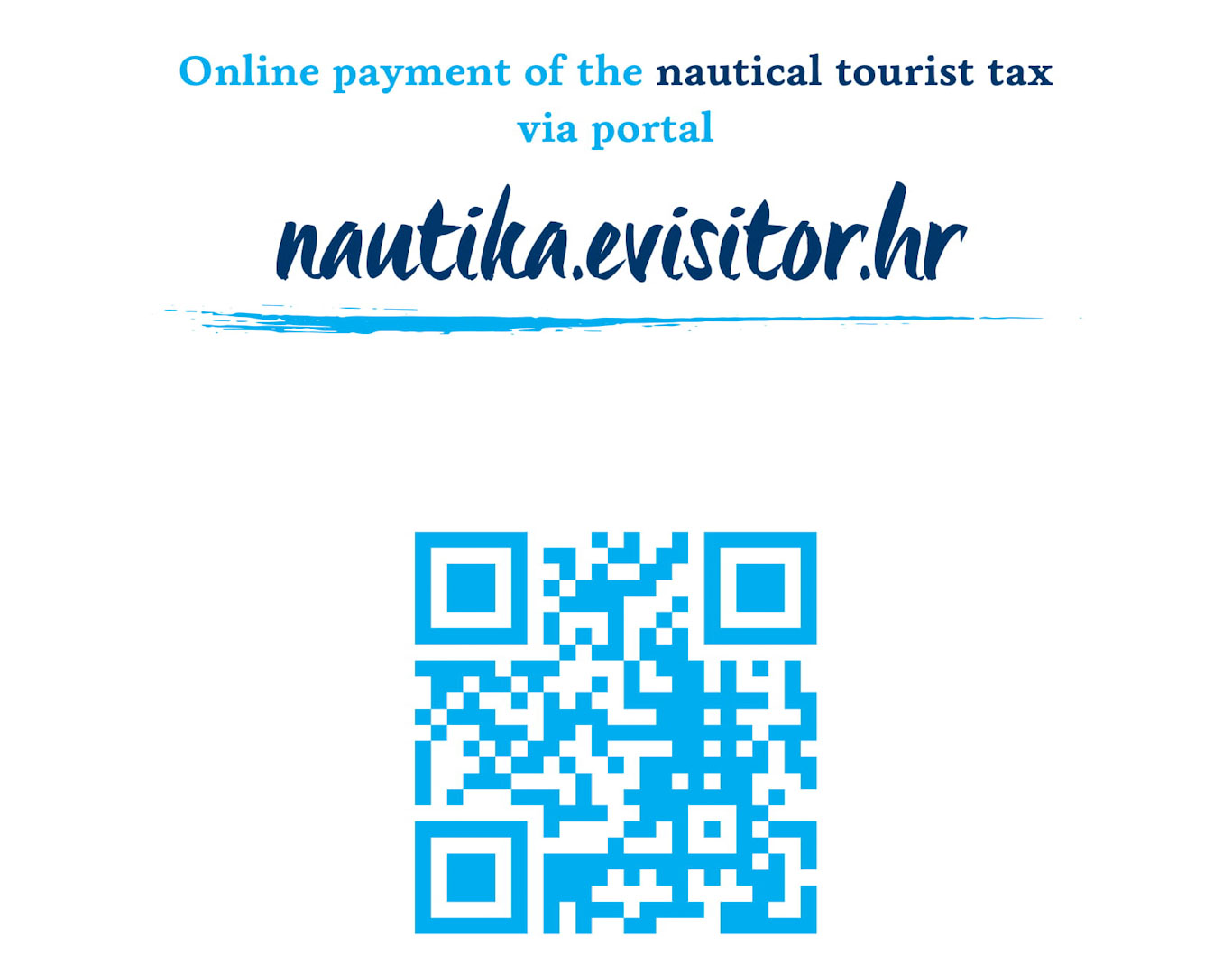 Online plaćanje turističke pristojbe za nautičare na portalu nautika.evisitor.hr